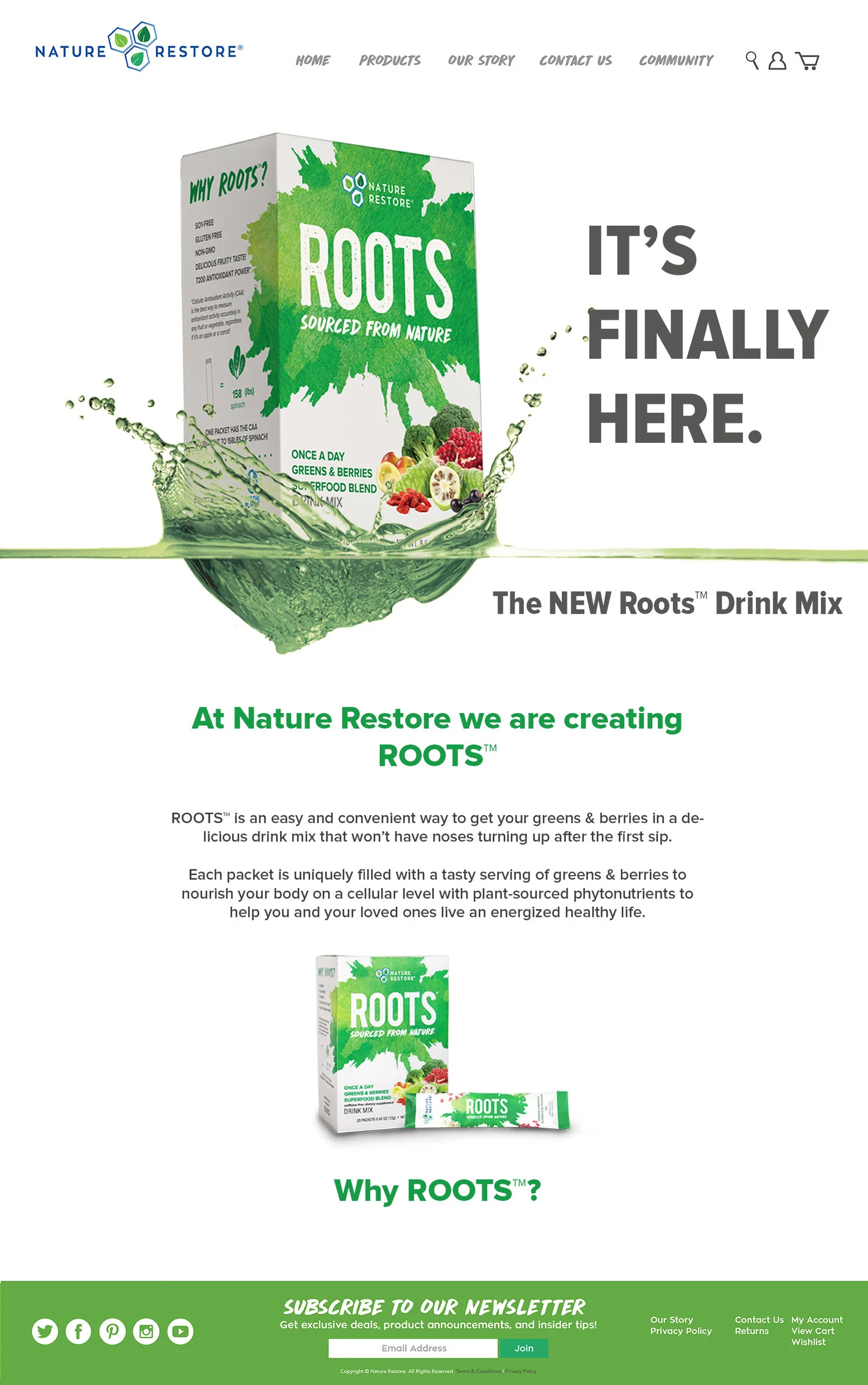 ROOTS™ Drink Mix (Packaging) — Adrienne Le
